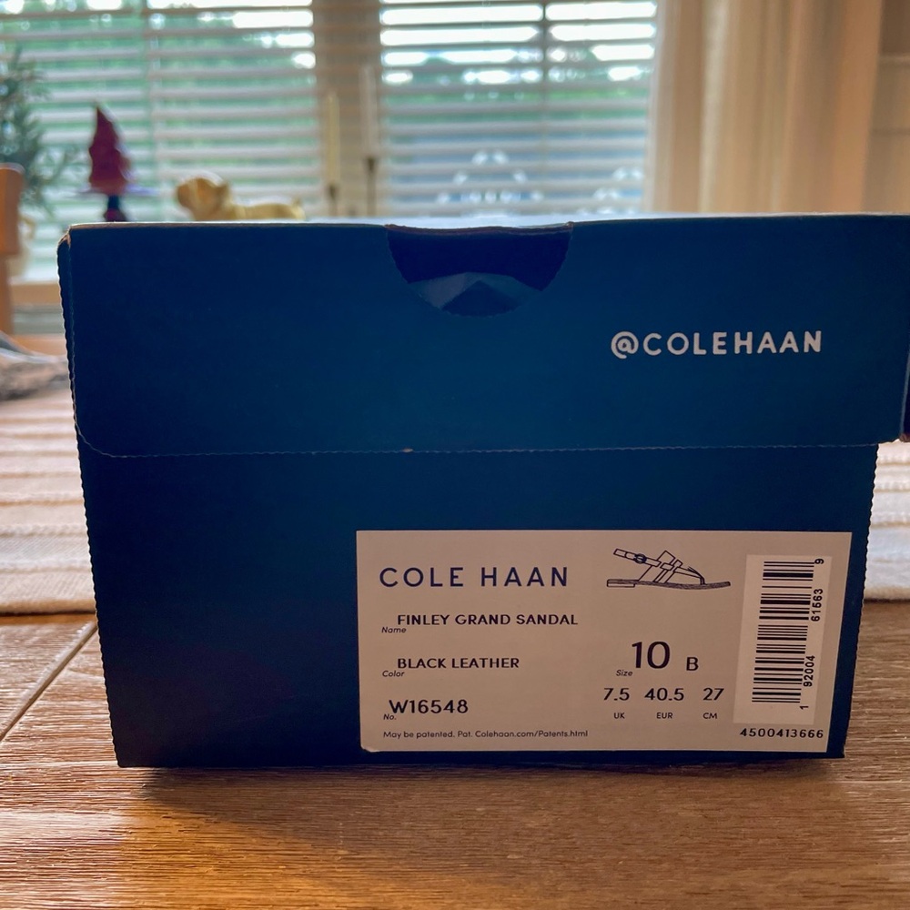 Cole Haan Black Leather Sandals